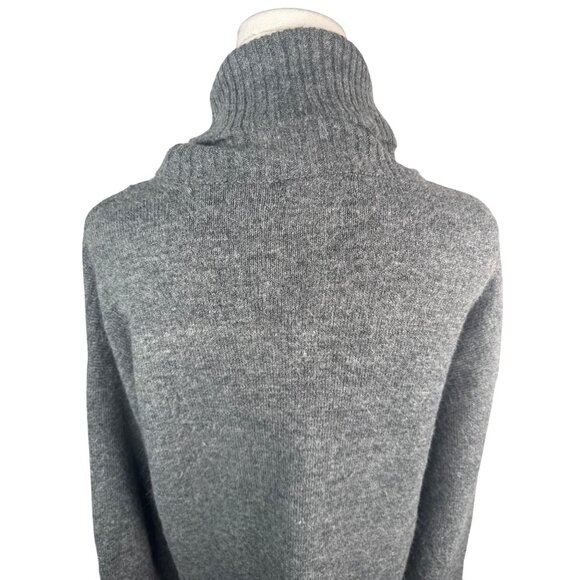 2/$30 Lord & Taylor Gray Turtleneck Sweater M/L Acrylic & Polyester Blend - Picture 11 of 13